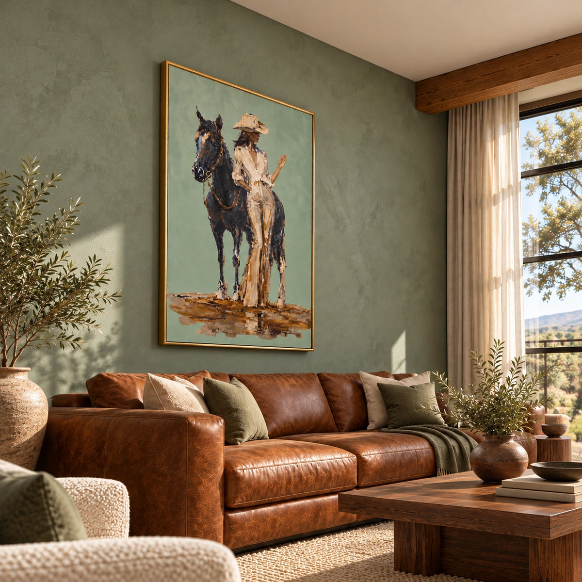 Sage Rider displayed in living room - Left01 view