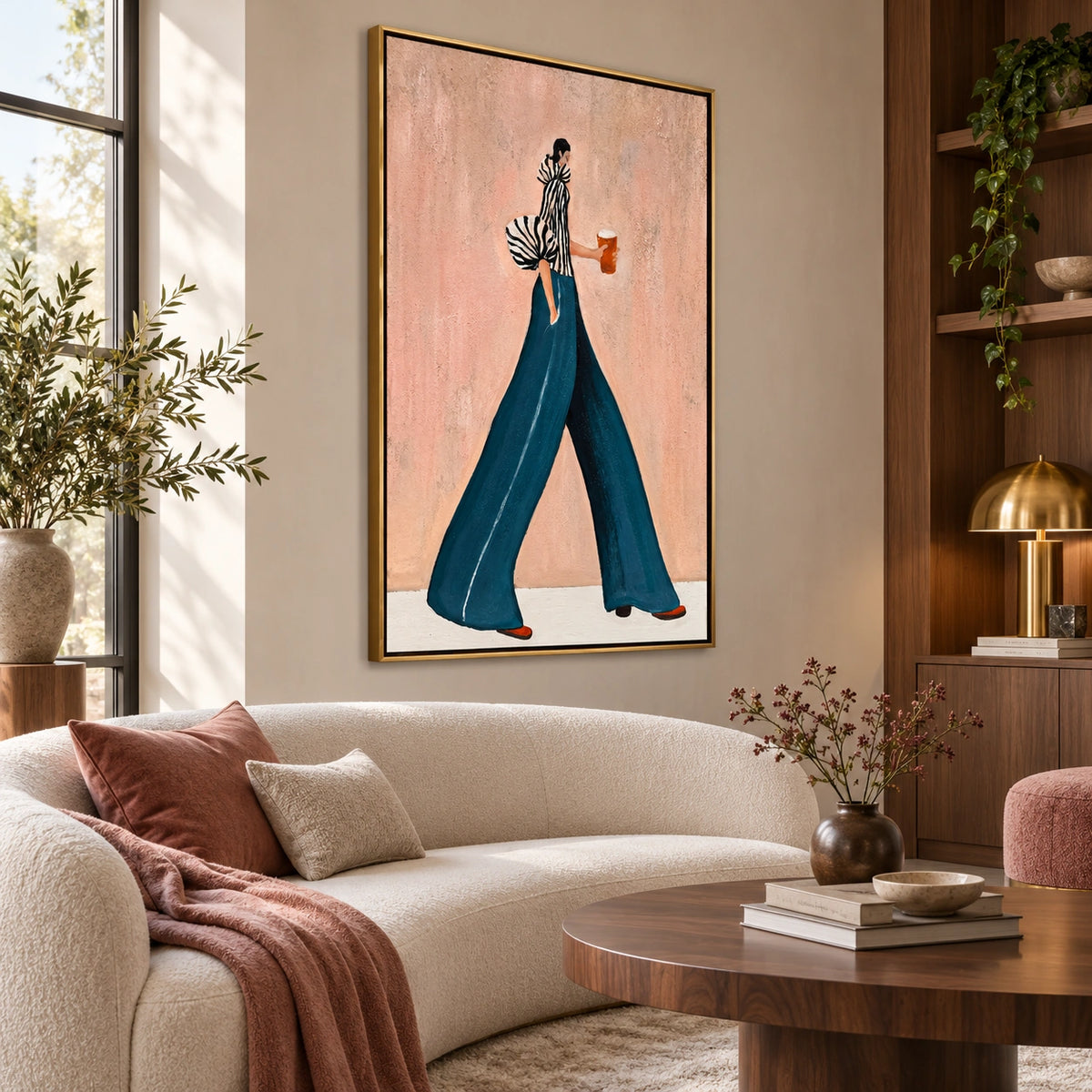 Amber Stroll in a distinct interior scene