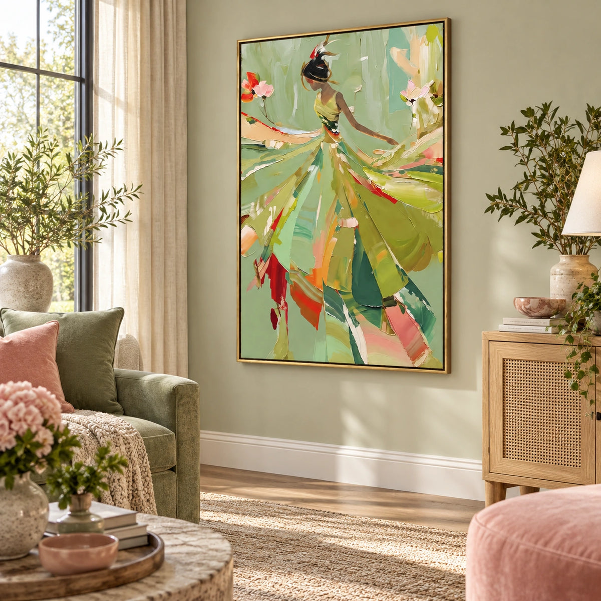 581 painting in interior view scene-2-left