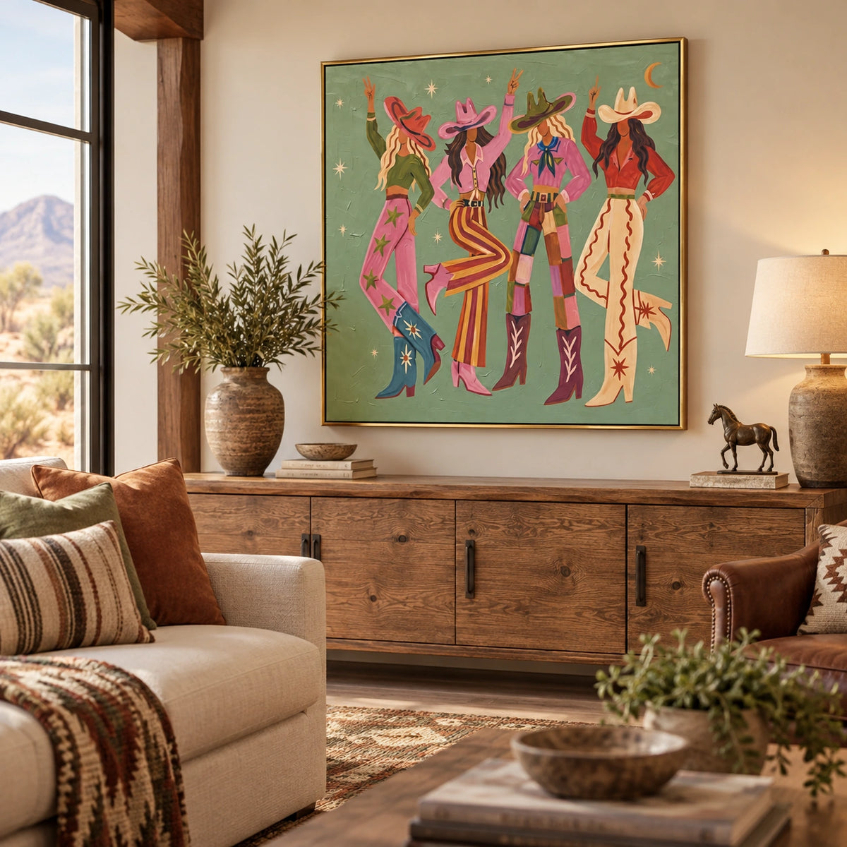 582 painting in interior view scene-1-left