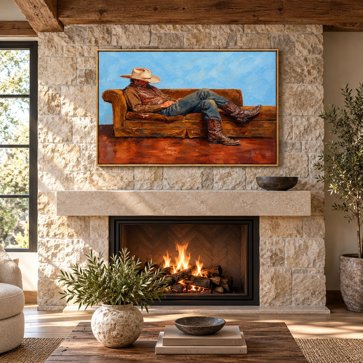 Cowboy Siesta — Front interior scene