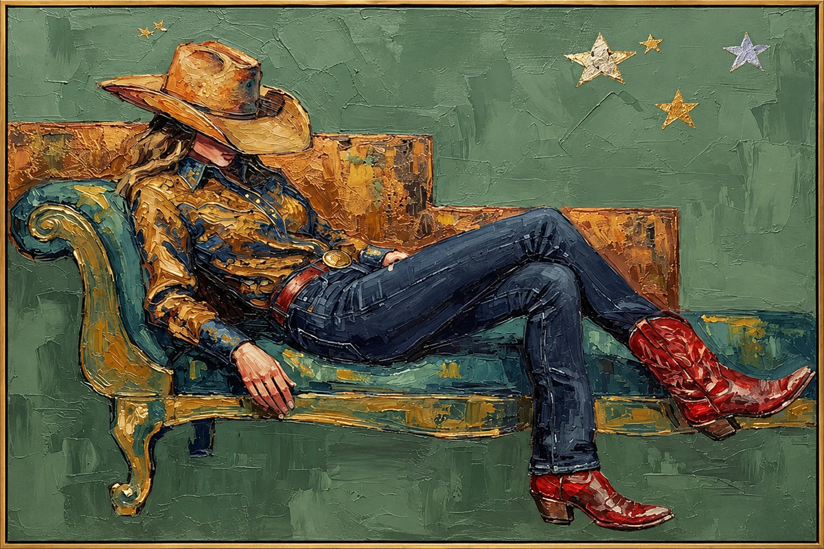 Starlit Rest — framed artwork front view