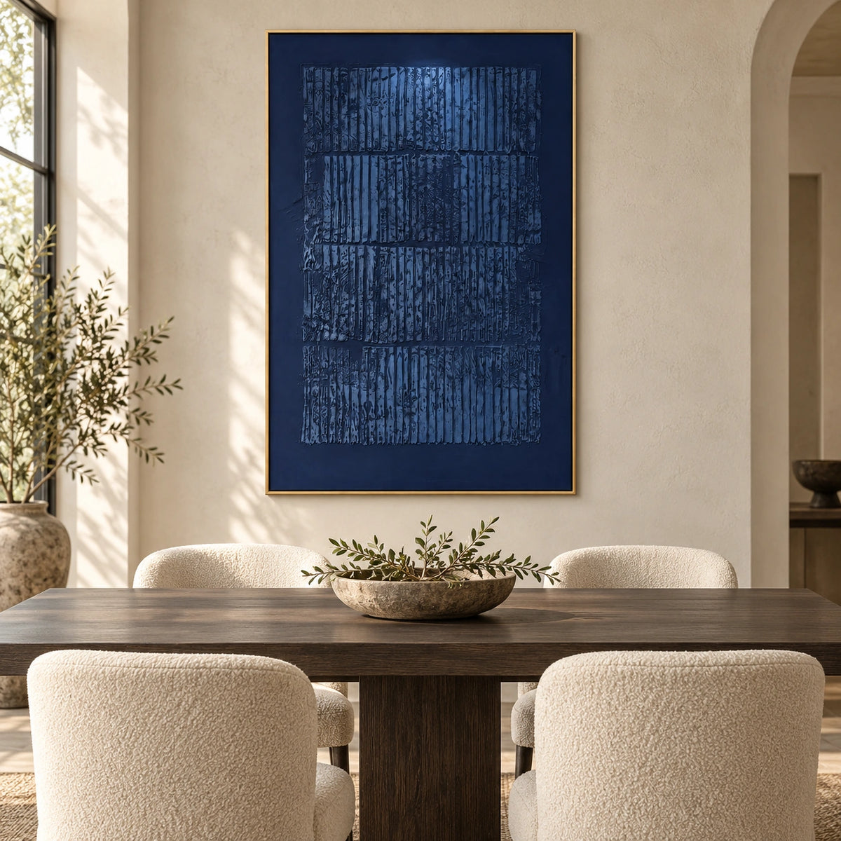 Indigo Relief — Front interior scene
