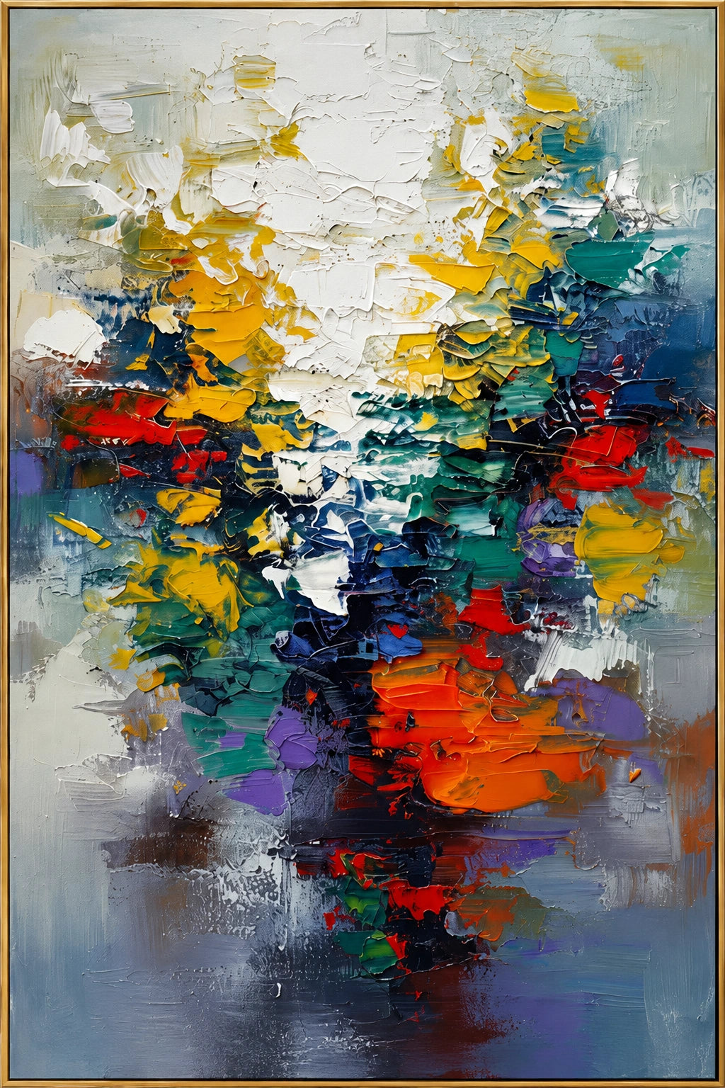 Chromatic Current — framed artwork front view