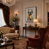 Dapper Companion - hand-painted oil painting on canvas