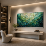 Jade Current - hand-painted oil painting on canvas by Realoilart