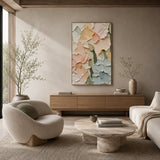 Pastel Bloom — hand-painted oil painting on canvas