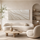 Quiet Strata — hand-painted oil painting on canvas