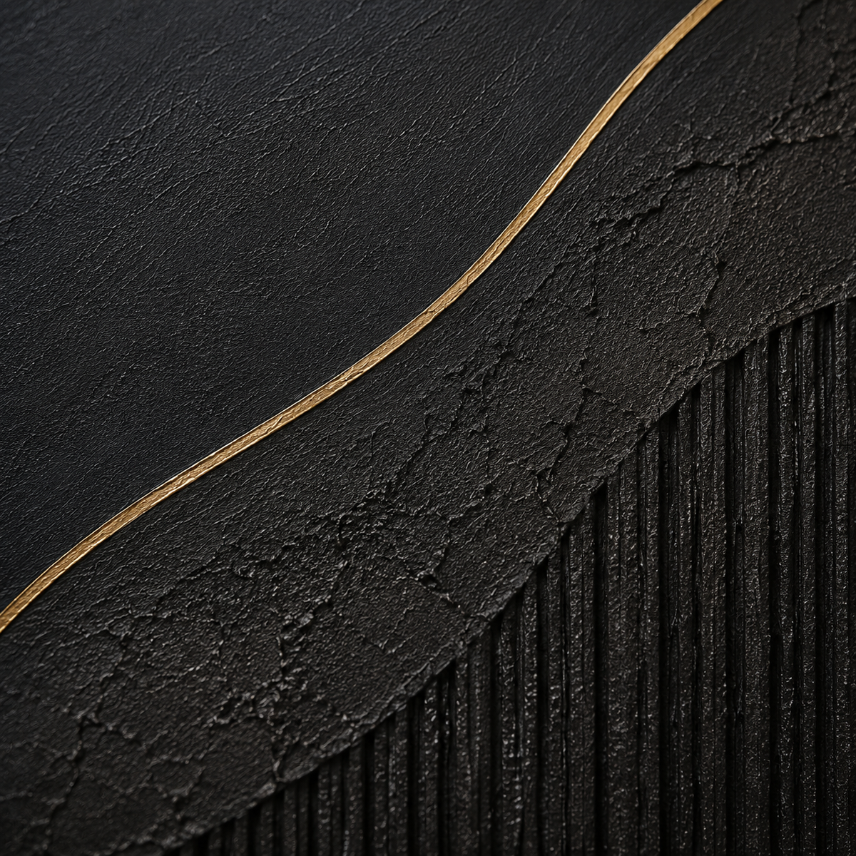 Onyx Ribbon - hand-painted landscape oil painting on canvas detail 6 by Realoilart