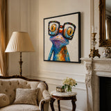 Emerald Gaze - hand-painted oil painting on canvas