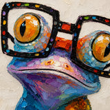 Emerald Gaze - hand-painted oil painting on canvas