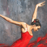 Arabesque detail showing the dancer's extended pose