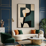 Modern Totem — hand-painted oil painting on canvas