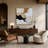Ochre Drift — hand-painted oil painting on canvas