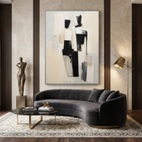 Abstract Figures — hand-painted oil painting on canvas