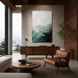 Azure Horizon — hand-painted oil painting on canvas