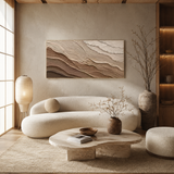 Desert Strata — hand-painted oil painting on canvas