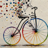Feathered Ride - hand-painted oil painting on canvas