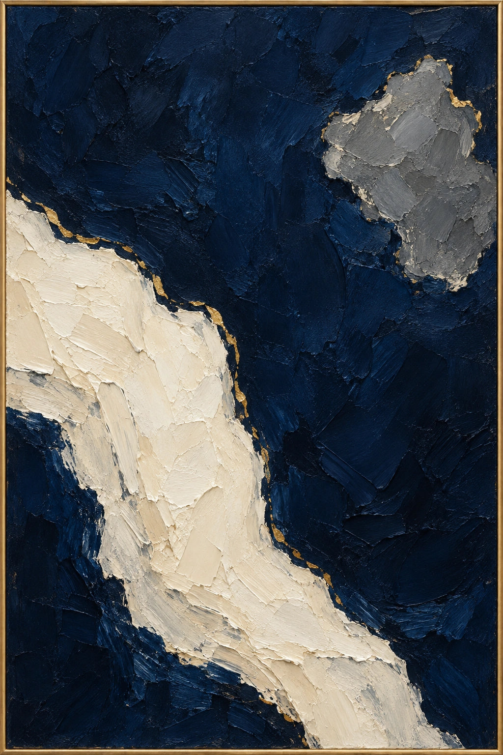 Blue and Gold - original oil painting