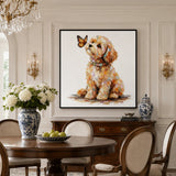 Golden Companion - hand-painted oil painting on canvas