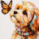 Golden Companion - hand-painted oil painting on canvas