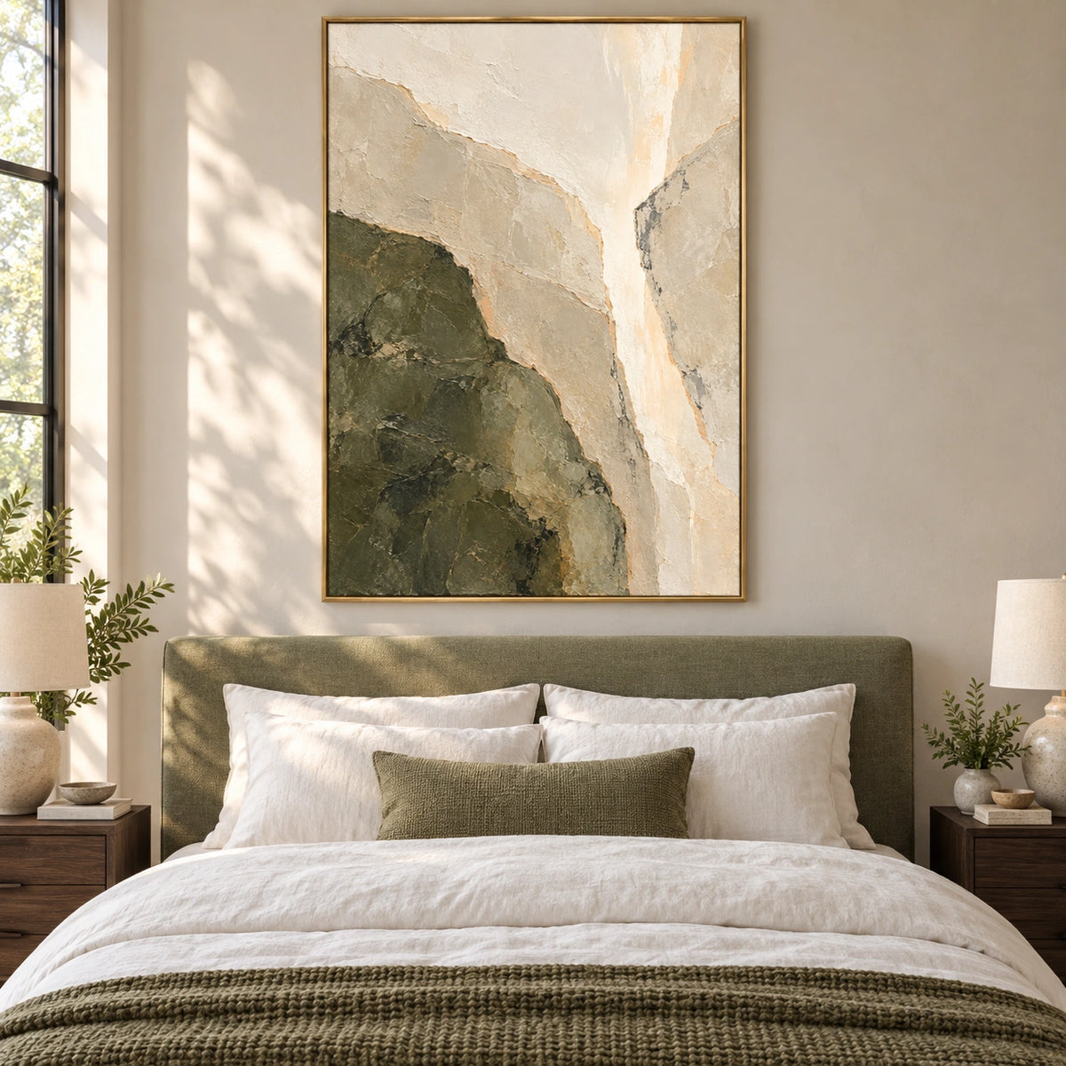 Limestone and Olive — Front room view