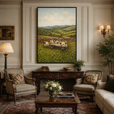 Meadow Flock - hand-painted oil painting on canvas