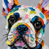 Prism Pup - hand-painted oil painting on canvas