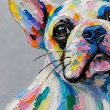 Prism Pup - hand-painted oil painting on canvas