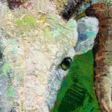 Realoilart goat green background hand painted oil painting wall scene