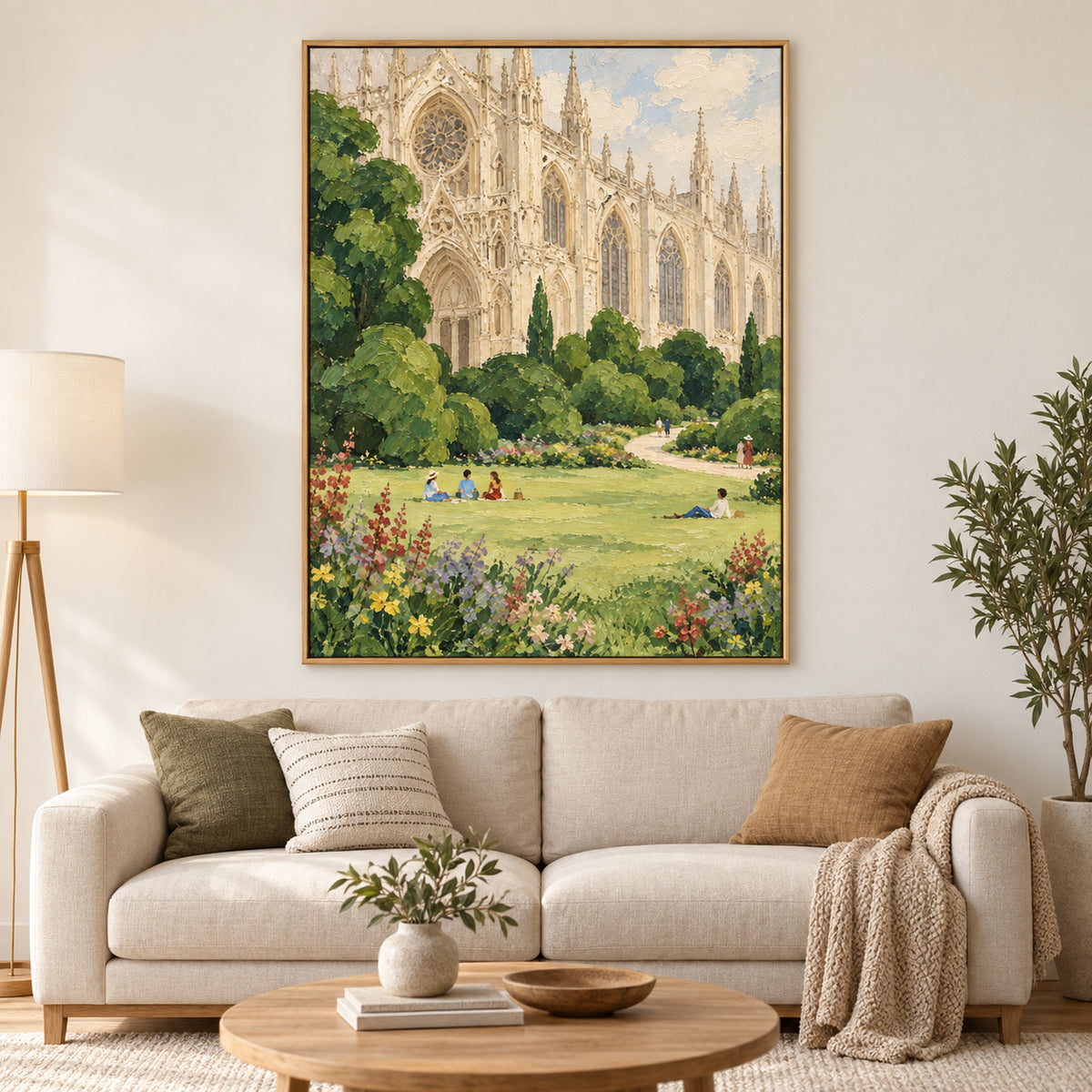 Cathedral Garden — Cathedral Landscape oil painting, view 1