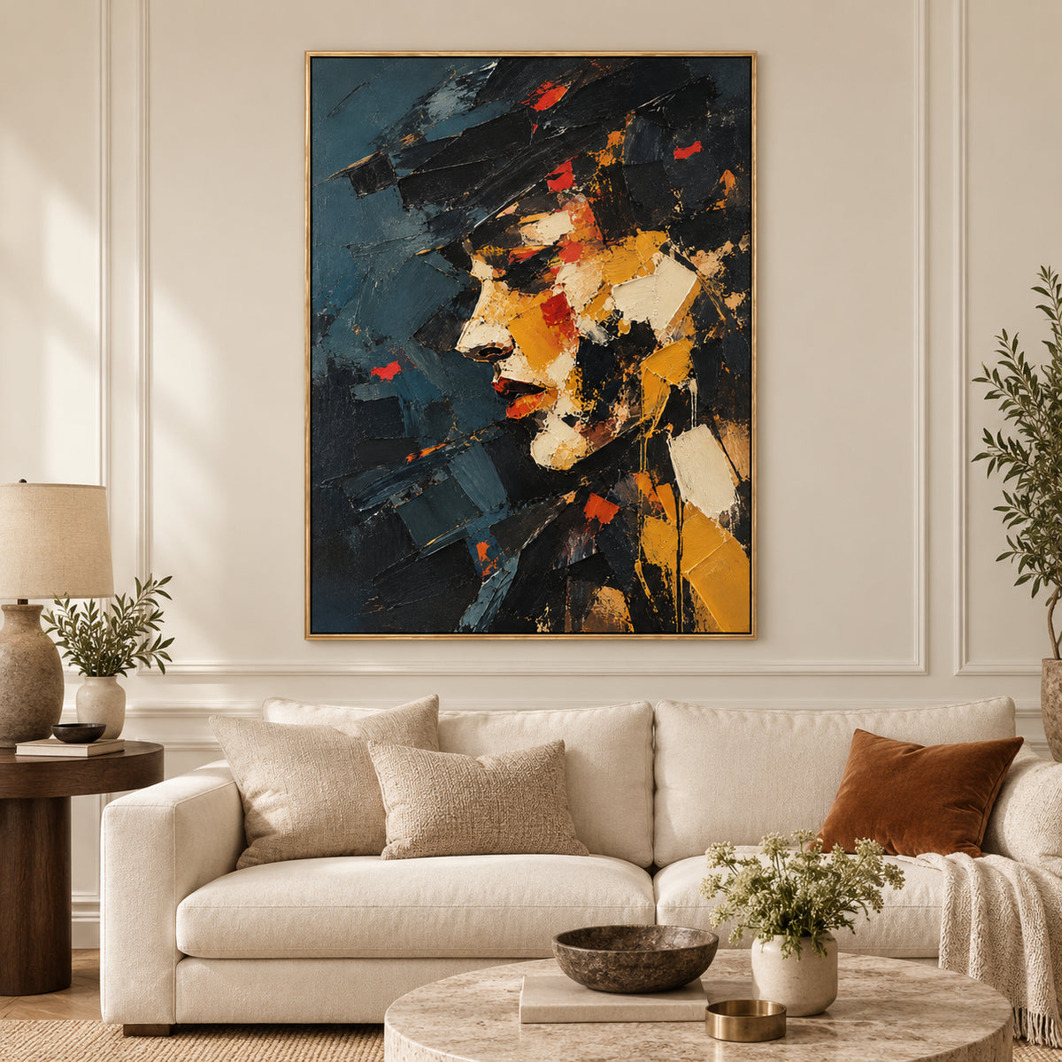Dark Persona — Abstract Male Portrait oil painting, view 6