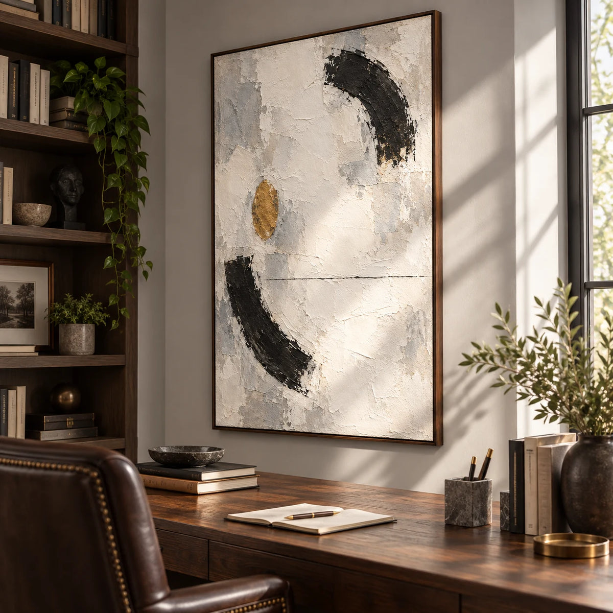 Unwritten Arc oil painting - study room right-side view