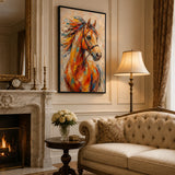Saffron Mane - hand-painted oil painting on canvas