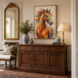 Saffron Mane - hand-painted oil painting on canvas