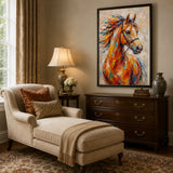 Saffron Mane - hand-painted oil painting on canvas
