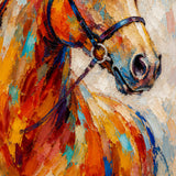 Saffron Mane - hand-painted oil painting on canvas
