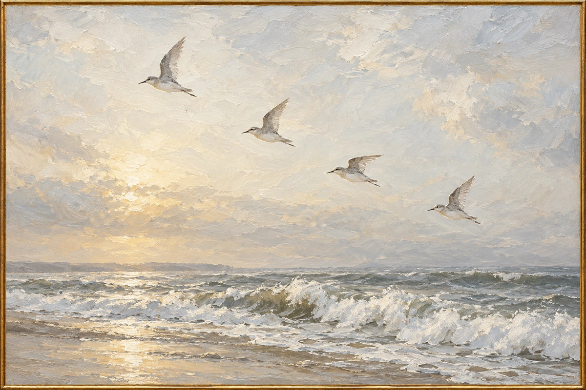 Silver Tide — Seascape oil painting