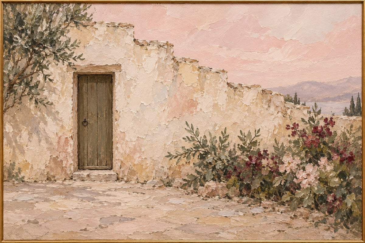 Garden Threshold — Garden oil painting