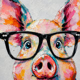 Whisker Bloom - hand-painted oil painting on canvas