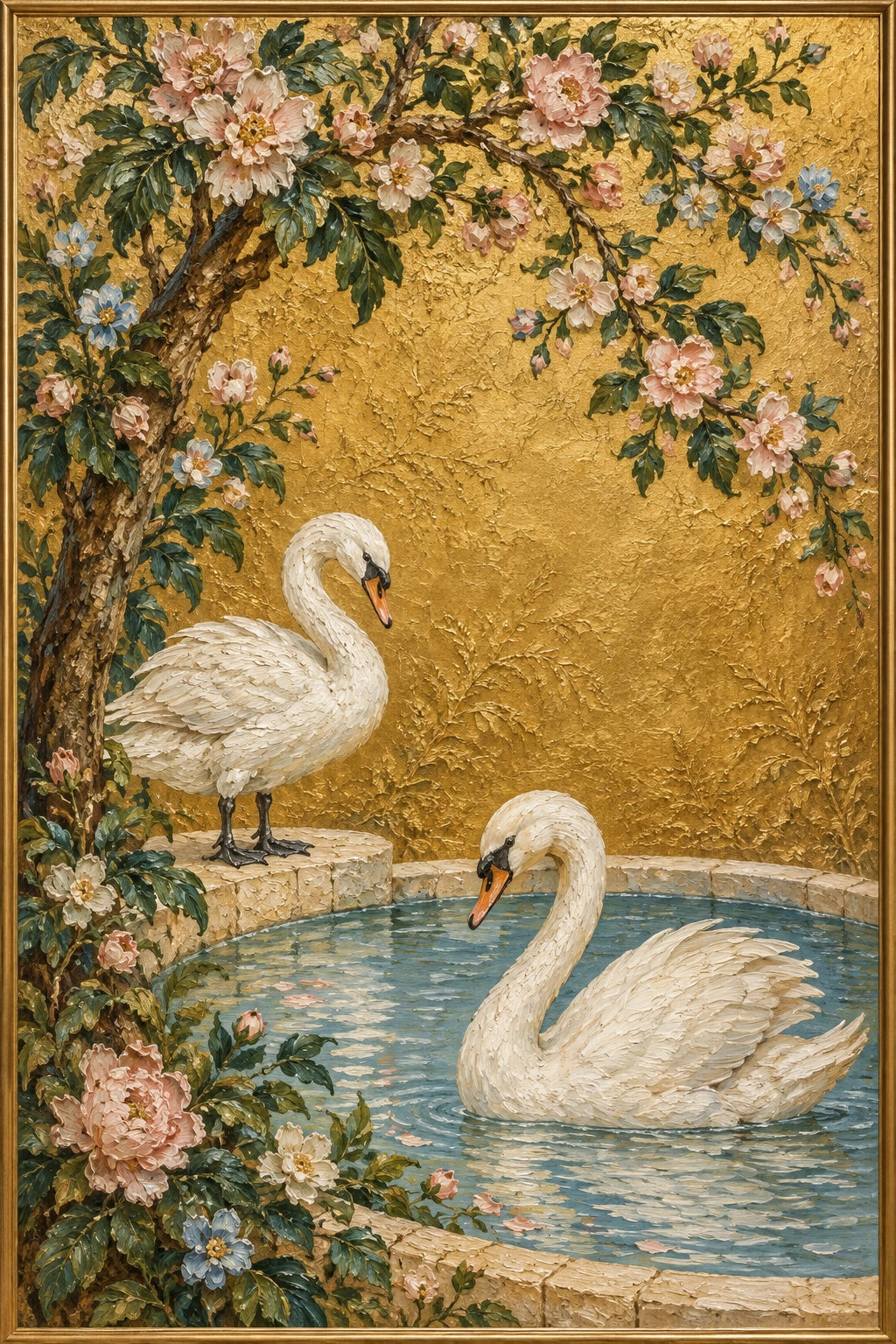 Golden Garden — Nature oil painting