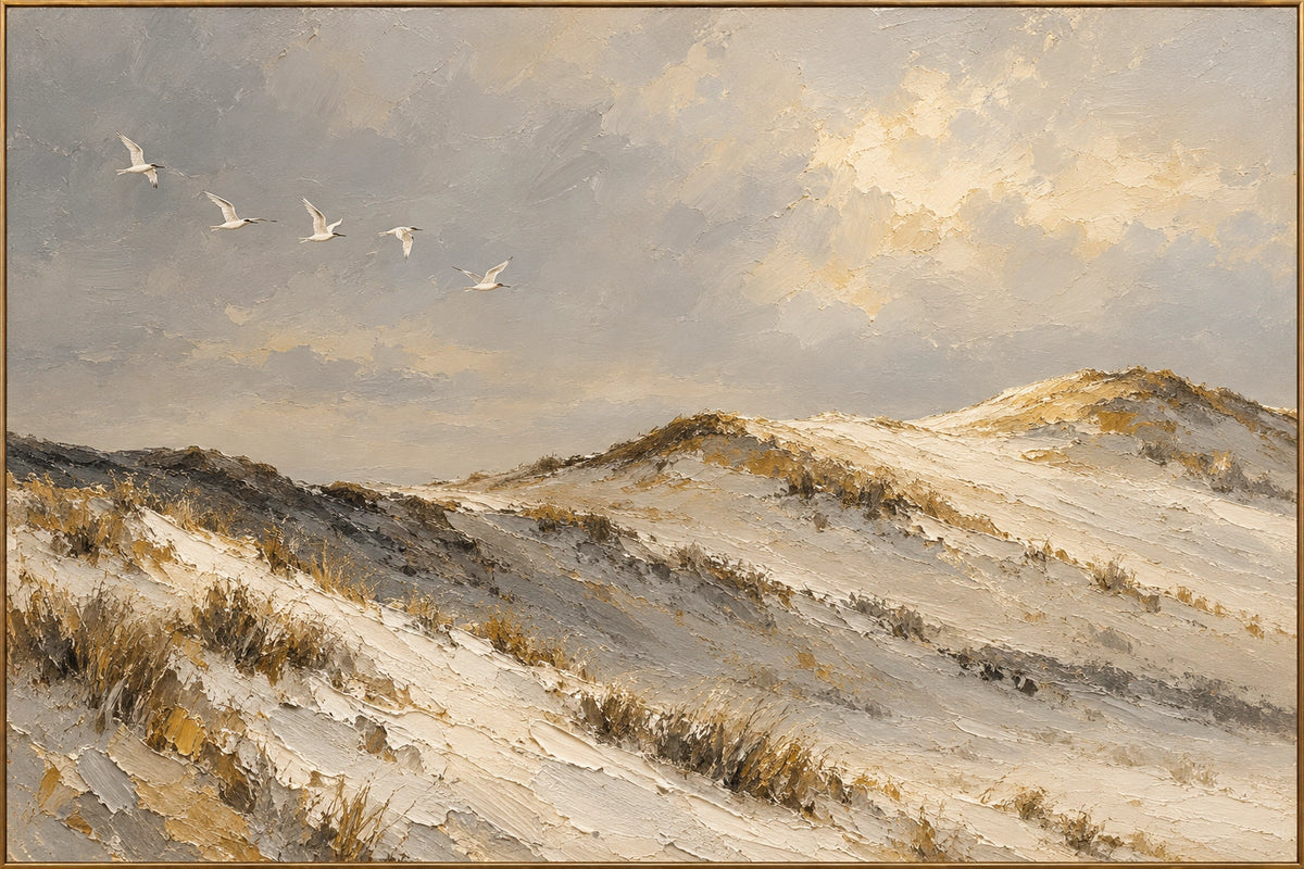 Pale Dunes — Landscape oil painting